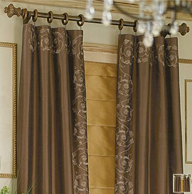 La Scala Silk Embroidered Interlined Panel - JCPenney - Curtains