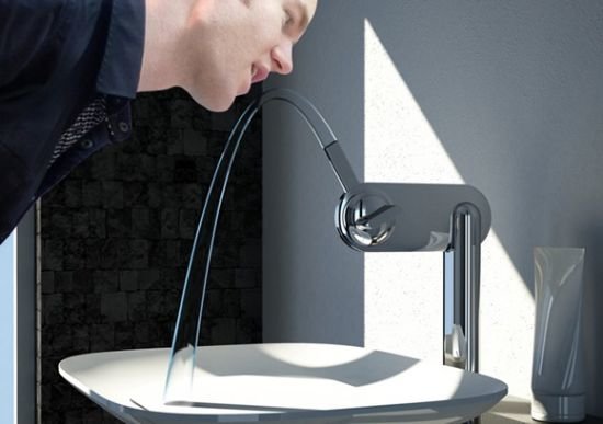FLUID, faucet that becomes a drinking fountain