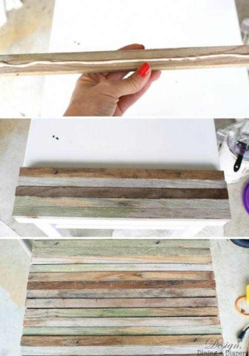 แปลงโต๊ะเก่า ด้วยไม้เก่า ให้เป็นโต๊ะใหม่ - ไอเดีย - DIY - เฟอร์นิเจอร์ - งานประดิษฐ์