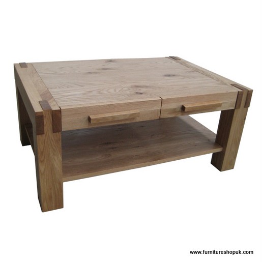 Coffee Tables Mews Oak Medium Coffee Table - Furniture Shop UK - Coffee Table - Table