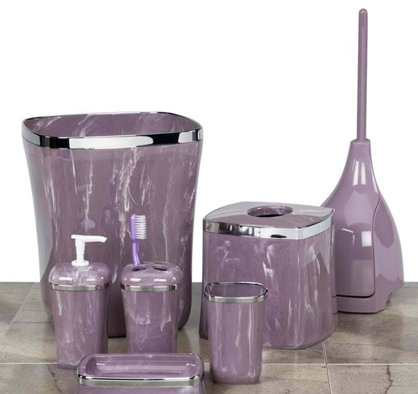 fuschia bathroom set