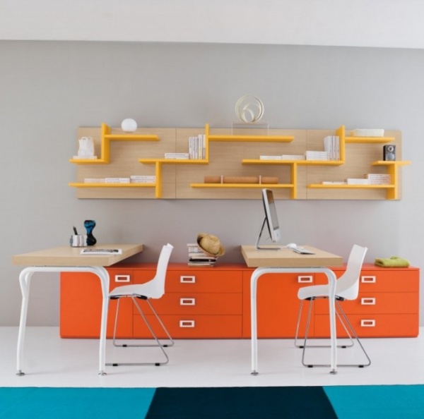 Colorful Minimalist Kid's Desk Design - Design - Desk - Furniture