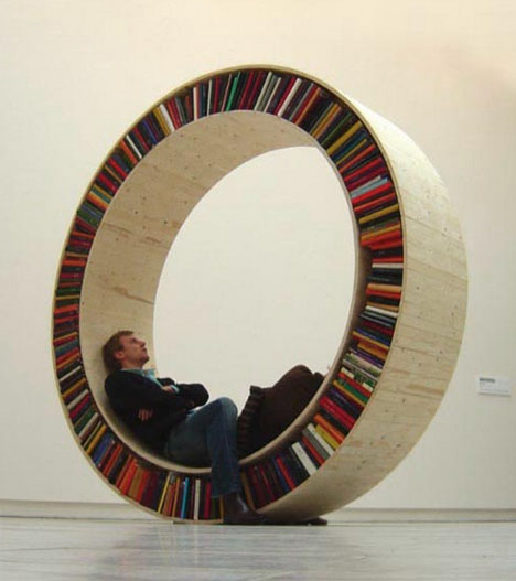 Library Installations Circle ‘Round Bookcases' by David Garcia - Furniture - Library