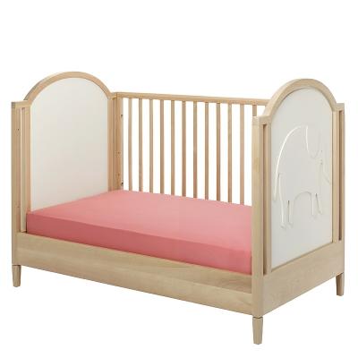 Q Collection Junior Luna Crib - Maple and Cloud Finish - Kids Bed - Design Public