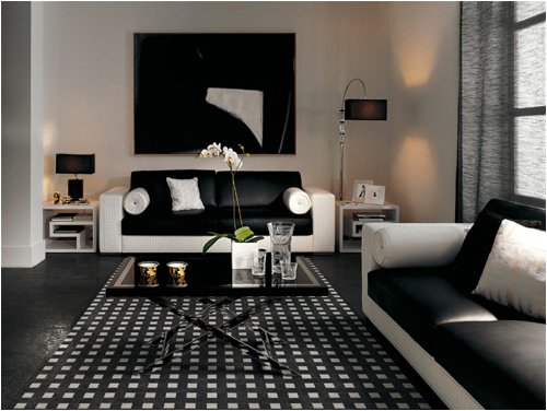 Black And White Ceramic Tiles By Versace