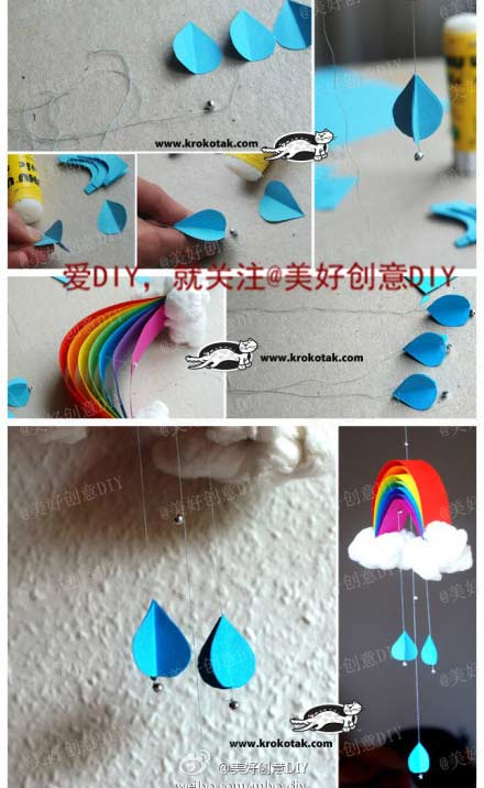 DIY โมบายสีรุ้ง เพิ่มบรรยากาศภายในบ้านให้สดใส - ของแต่งบ้าน - งานประดิษฐ์ - DIY - แต่งบ้าน - DIY โมบายสีรุ้ง - วิธีการทำโมบาย