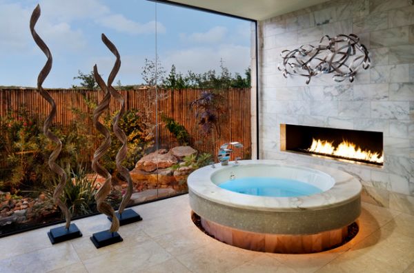 Elegant, Stunning Round Bathtub Design Ideas - Bathtub - Interior Design - Design - Bathroom - Design Trend