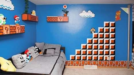 Incredible 'Super Mario' Themed Bedroom by Dustin Carpenter [PHOTOS + VIDEO]