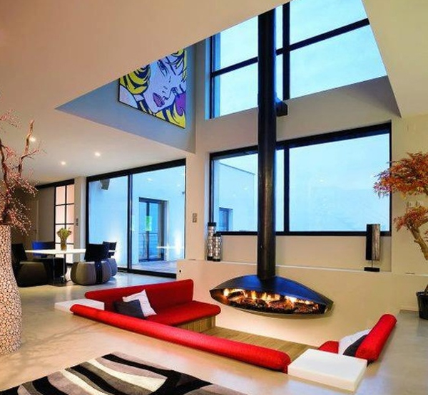 Dozen of Modern Sunken Living Room Designs for Relaxing Feels - Sunken Living Rooms - Design - Decoration - Tips - Ideas - Outdoor - Living Room