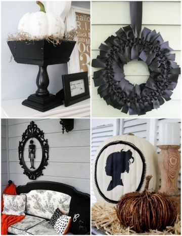 Extraordinary Black & White Decorating Ideas for Halloween - Interior Design - Decoration - Design - Ideas - Halloween