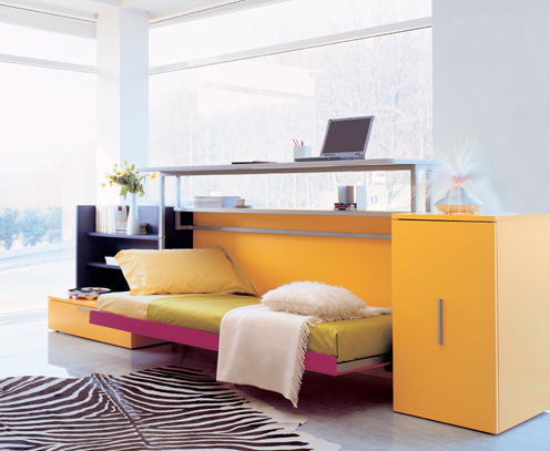 Cabrio In Folding Bed / Desk for Small Space Living - Bedroom
