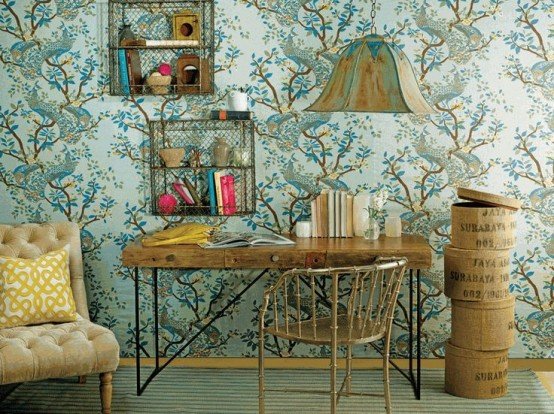 Refined Boho Chic Home Office Inspirations [PHOTOS]