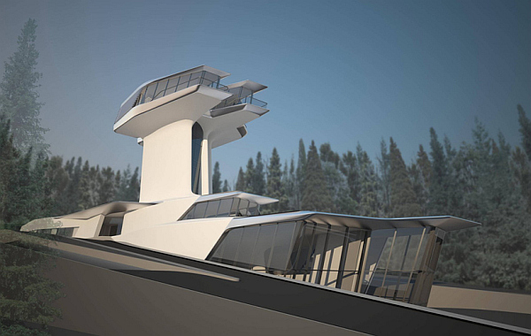 Russian Billionaire Builds a Uber-cool Futuristic Spaceship Home For Supermodel Naomi Campbell - Naomi Campbell - Dream Home - Design - Interior Design - Design News - Spaceship House