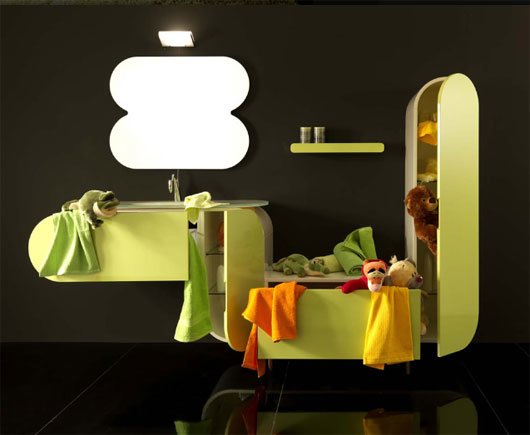 Colorful Bathroom Furniture from Lasa Idea – Flux Collection 2009