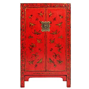 John Lewis Chinese Collecion Kyra Medium Cabinet, Red - John Lewis - Cabinet