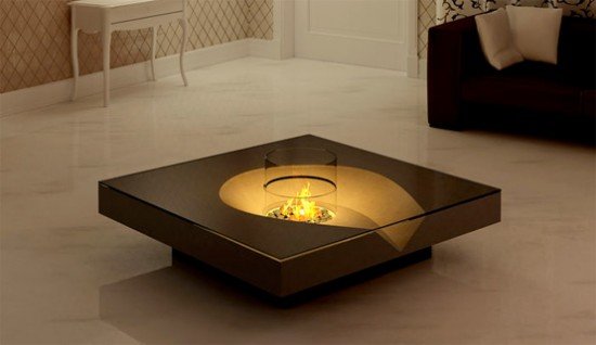 Innovative Coffee Tables with Built-in Fireplace