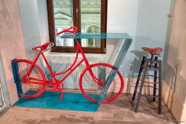 The Coolest Bar Recycled Lots of Bicycles - Bicycle Bar - Design - Commercial Design - Design News