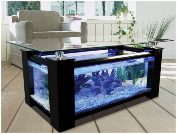Fabulous Coffee Fish Tank Table Designs Luxe Up Home Interiors - Design - Decoration - Ideas - Furniture - Interior Design - Coffee Fish Tank - Coffe table