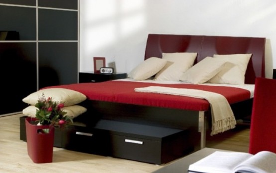 Những thiết kế phòng ngủ đẹp theo gam màu đỏ - Thiết kế - Ý tưởng - Phòng ngủ