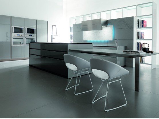Futuristic Kitchen Design from Italy by Toncelli
