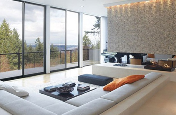 Dozen of Modern Sunken Living Room Designs for Relaxing Feels - Sunken Living Rooms - Design - Decoration - Tips - Ideas - Outdoor - Living Room