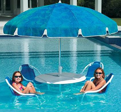 This set of pool furniture takes its name literally - Furniture - Swimming Pool