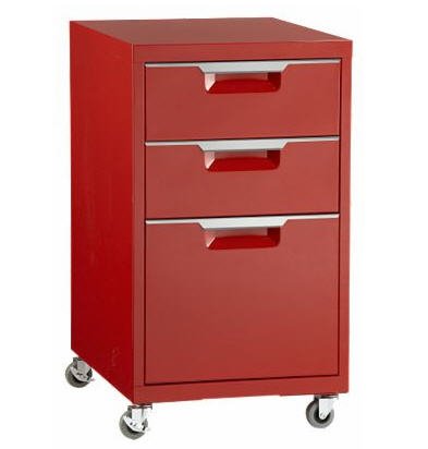 Trig red file cabinet