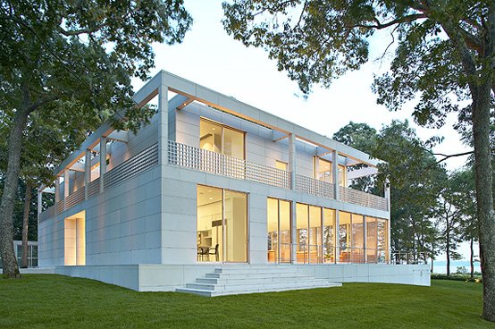 Georgica Pond - House from Steel, Aluminum and Glass