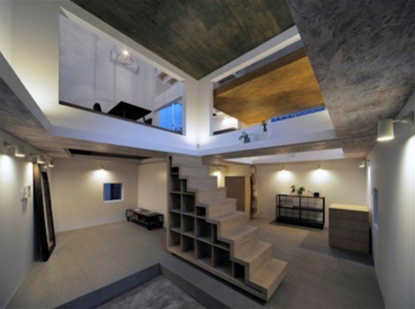 Unique Ladder Accessible Multi-storey Japanese House