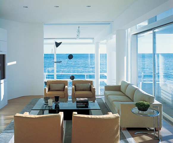 Beautiful Beachfront House in California by Richard Meier and Michael Palladino - Design - Interior Design - Dream Home