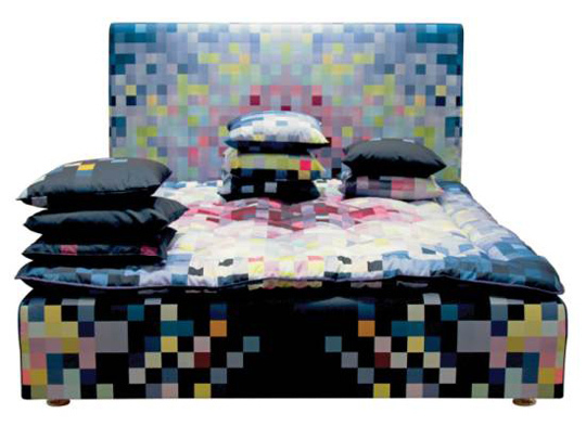 A Pixelated Place Of Rest From Cristian Zuzunaga - Cristian Zuzunaga - Bed - Bedroom