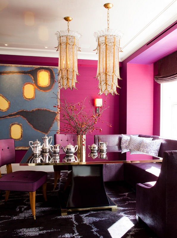 Nội thất màu tím dành cho phòng ăn - Thiết kế - Nội thất - Phòng ăn