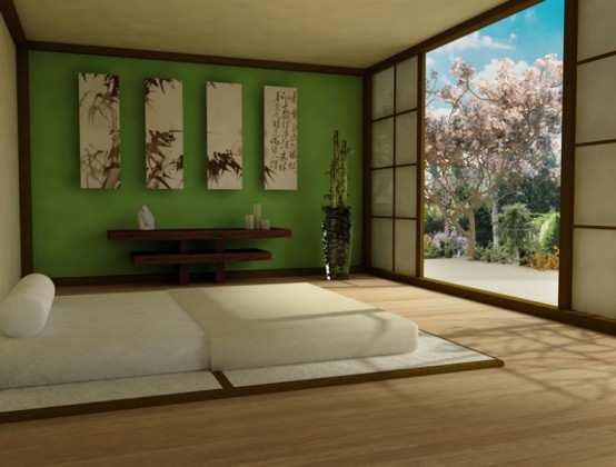 Touch To The Asian Style With Elegant Zen Bedroom Designs - Design - Bedroom