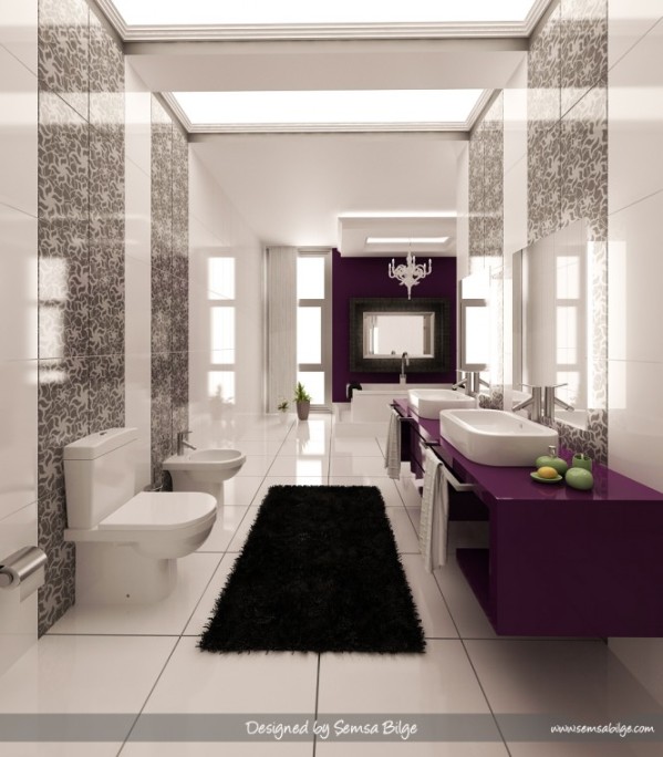 Add modernity, a touch of color and quirkiness to your bathroom with Bathroom Designs from Daymon Studio & Semsa Bilge - Bathroom - Interior Design