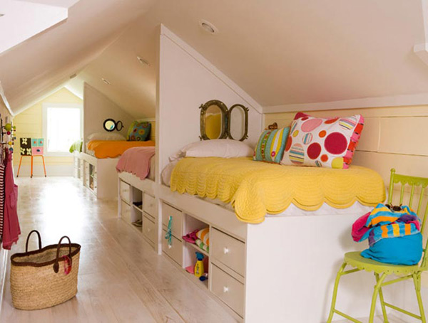Cute Kid's Room for More Than Two Kids - Kid's Room - Bathroom