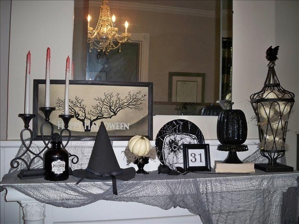 Extraordinary Black & White Decorating Ideas for Halloween - Interior Design - Decoration - Design - Ideas - Halloween