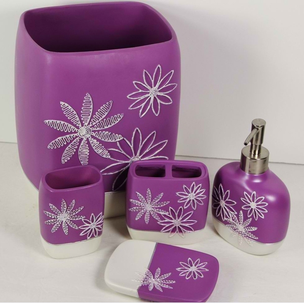 Elegant & Luxurious Purple Bathroom Accessories - Bathroom - Accessories - Purple - Decoration
