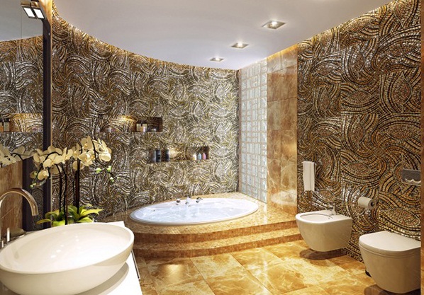Eye-catching Bathrooms with Creative Printed Walls - Design - Bathroom - Decoration - Wall Decor