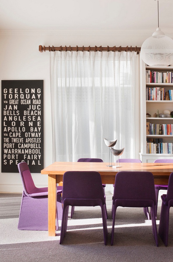 Nội thất màu tím dành cho phòng ăn - Thiết kế - Nội thất - Phòng ăn