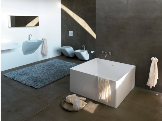 Minimalist bathtub design from Colacril - Colacril - bathtub