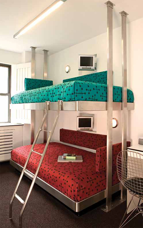 Contemporary Stainless Steel Bunk Beds, Stainless Steel Bunk Bed