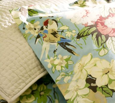 Eliza Organic Duvet Cover & Shams - Pottery Barn - Bed Linen