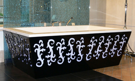 Backlit Bathtub by THG - new Arabesque - Bathtub - THG - Bathroom