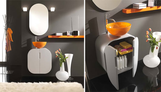 Colorful Bathroom Furniture from Lasa Idea – Flux Collection 2009 - Bathroom - Lasa Idea