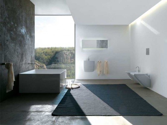 Minimalist bathtub design from Colacril