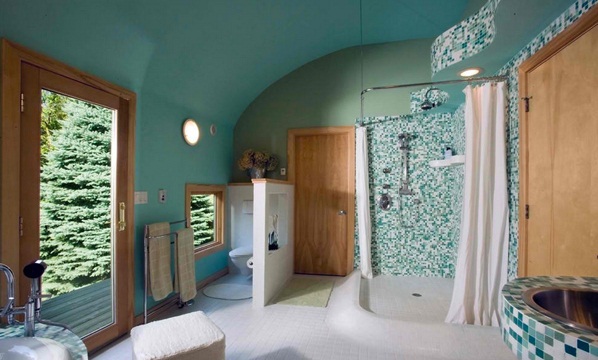 Calming and Attractive Turquoise Interior Bathroom Design Ideas [PHOTOS] - Bathroom - Photo - Design - Ideas
