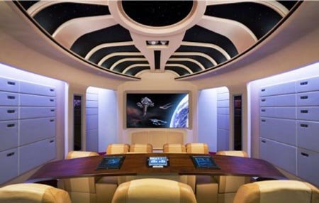 For Trekkies Wicked Star Trek Home Theater Decor Report - Star Trek Home Decor