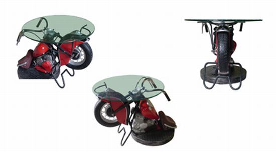 Vintage Bike Side Table for an auto-nerds abode - Motorbike - Table