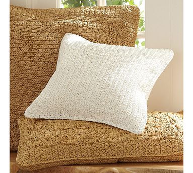 Paper Crochet Pillow Covers - Pottery Barn - Pillow