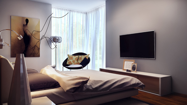 ห้องนอนสำหรับผู้ชายแมน ๆ แนวโมเดิร์น - ตกแต่งห้องนอน - แบบห้องนอน - ห้องนอนผู้ชาย - ห้องนอน - ห้องนอนสไตล์โมเดิร์น